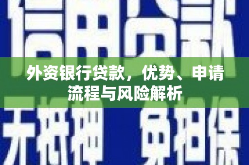 乌拉特后旗外资银行贷款，优势、申请流程与风险解析