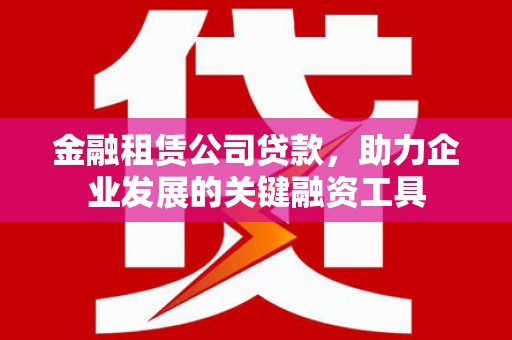 乌拉特后旗金融租赁公司贷款，助力企业发展的关键融资工具
