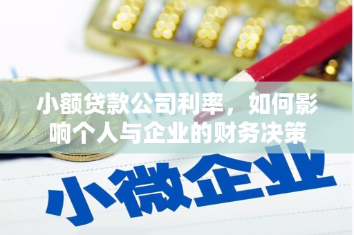 乌拉特后旗小额贷款公司利率，如何影响个人与企业的财务决策