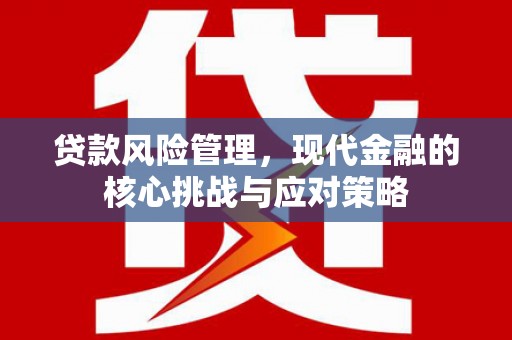 乌拉特后旗贷款风险管理，现代金融的核心挑战与应对策略