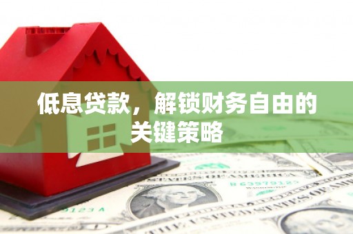 乌拉特后旗低息贷款，解锁财务自由的关键策略