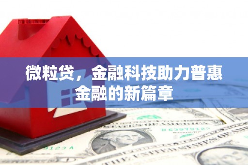 乌拉特后旗微粒贷，金融科技助力普惠金融的新篇章