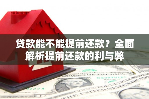 乌拉特后旗贷款能不能提前还款？全面解析提前还款的利与弊