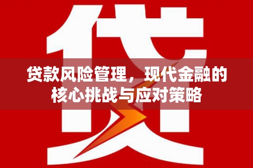 乌拉特后旗贷款风险管理，现代金融的核心挑战与应对策略