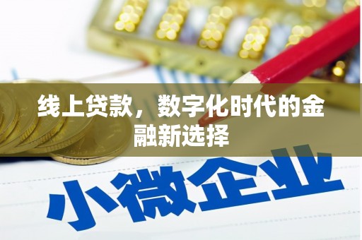 乌拉特后旗线上贷款，数字化时代的金融新选择